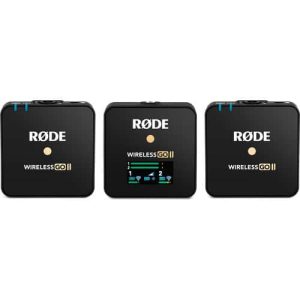 מערכת מיקרופון כפולה RODE WIRELESS GO II עם 2 משדרים מערכת מיקרופון כפולה RODE WIRELESS GO II עם 2 משדרים
