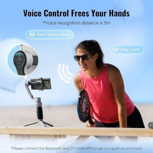מייצב לסמארטפון zhiyun cq5 עם פקודה קולית מייצב לסמארטפון zhiyun cq5 עם פקודה קולית