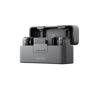 מיקרופון אלחוטי כפול DJI MIC2 עם קייס טעינה מיקרופון אלחוטי כפול DJI MIC2 עם קייס טעינה