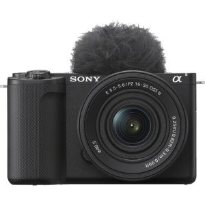 מצלמת +SONY ZV-E10 16-50mm עם חיבור למיקרופון חיצוני מצלמת +SONY ZV-E10 16-50mm עם חיבור למיקרופון חיצוני