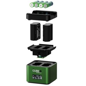 מטען HAHNEL PRO CUBE3 למצלמות FUJI מטען HAHNEL PRO CUBE3 למצלמות FUJI