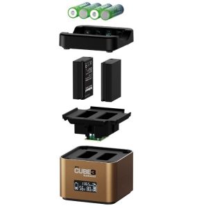 מטען HAHNEL PRO CUBE3 למצלמות אולימפוס מטען HAHNEL PRO CUBE3 למצלמות אולימפוס