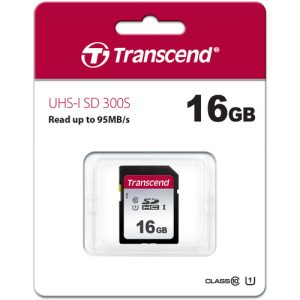 כרטיס זיכרון טרנסנד SDHC 16G 300S