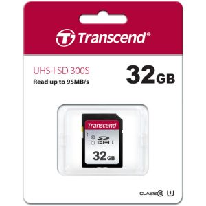 כרטיס זיכרון טרנסנד SDHC 32G 300S