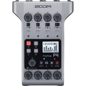 מקליט פודקאסט נייד Zoom PodTrak P4