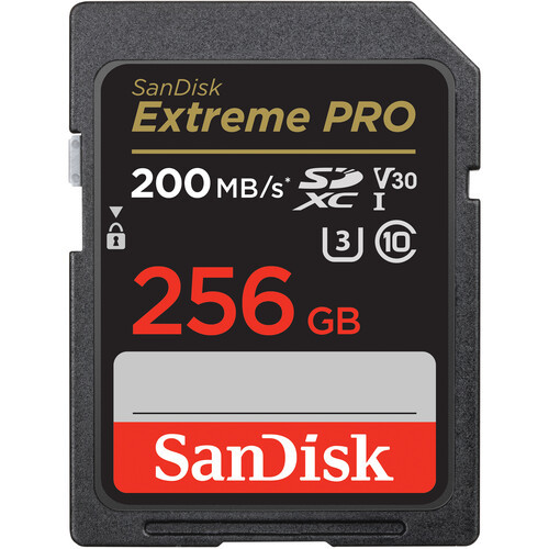 כרטיס זיכרון SanDisk Extreme PRO 256GB UHS-I SDXC