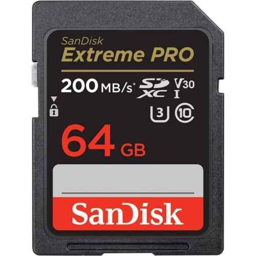 כרטיס זיכרון SanDisk Extreme PRO 64GB UHS-I SDXC