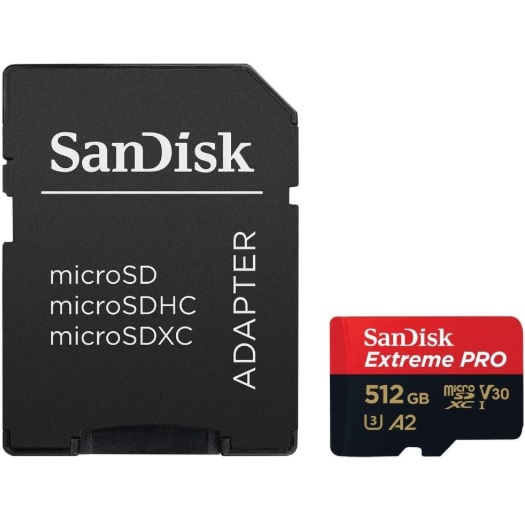 כרטיס זיכרון SanDisk Extreme PRO 512GB microSDXC UHS-I