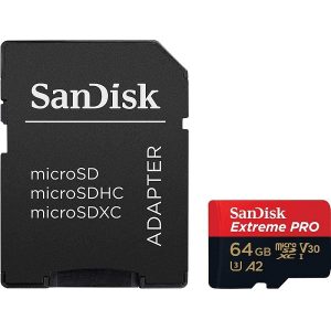 כרטיס זיכרון SanDisk Extreme PRO 64GB microSDXC UHS-I