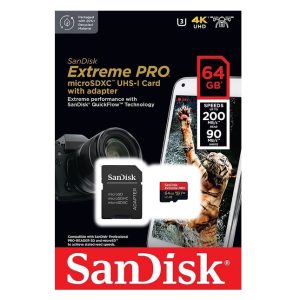 כרטיס SanDisk Extreme PRO 64GB microSDXC UHS-I