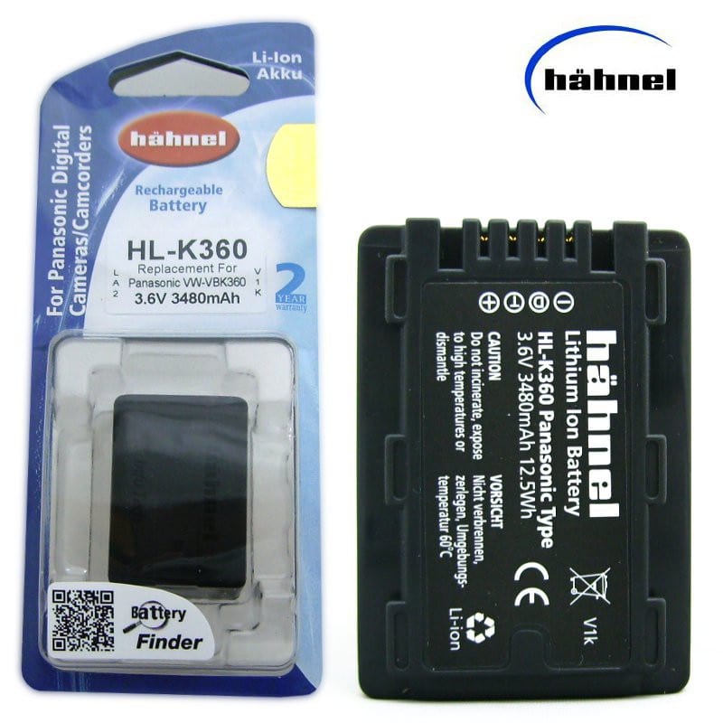 סוללה למצלמות וידאו פנסוניק חלופית ל PANASONIC VW-VBK360