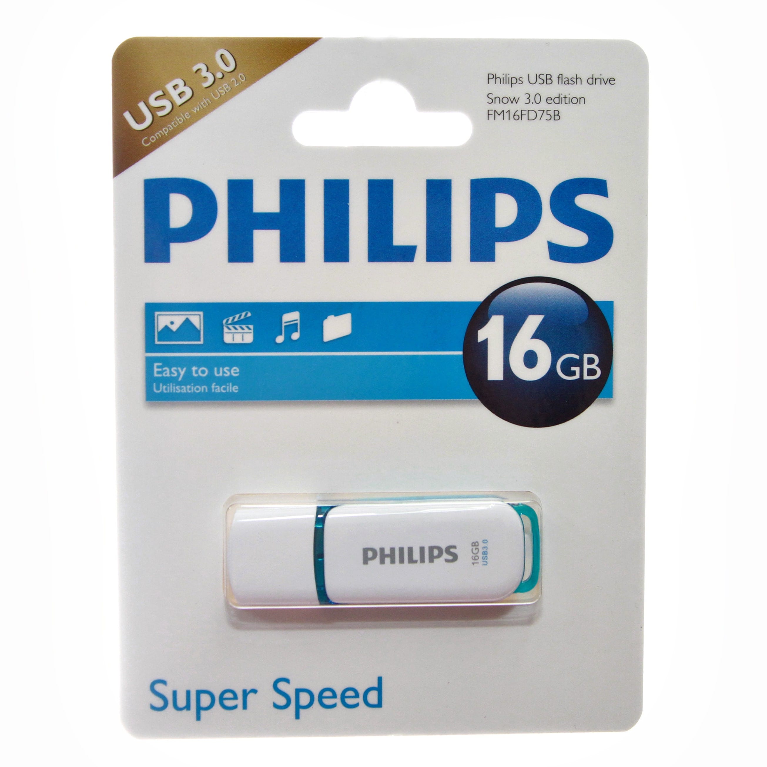 זיכרון נייד Philips 16GB USB 3.0